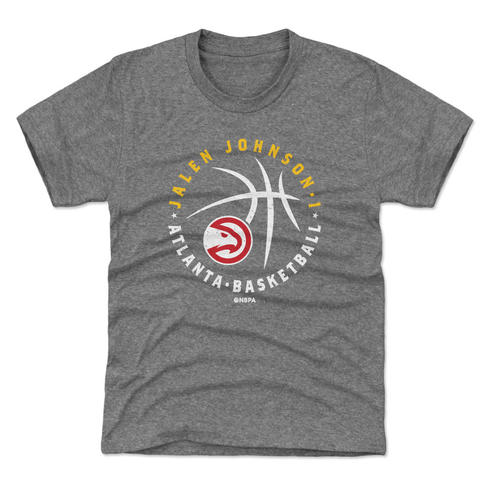Jalen Johnson Atlanta Hawks Player Ball WHT