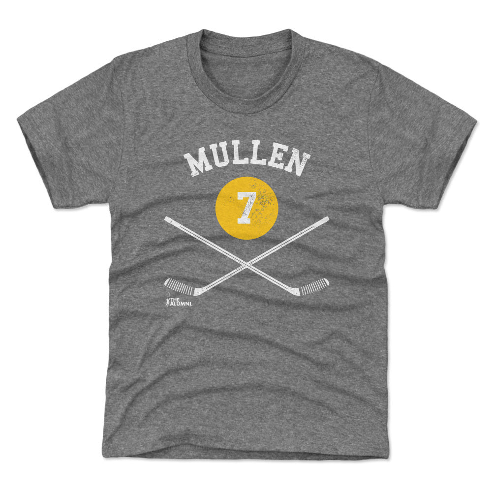 Joe Mullen Pittsburgh 7 Sticks WHT