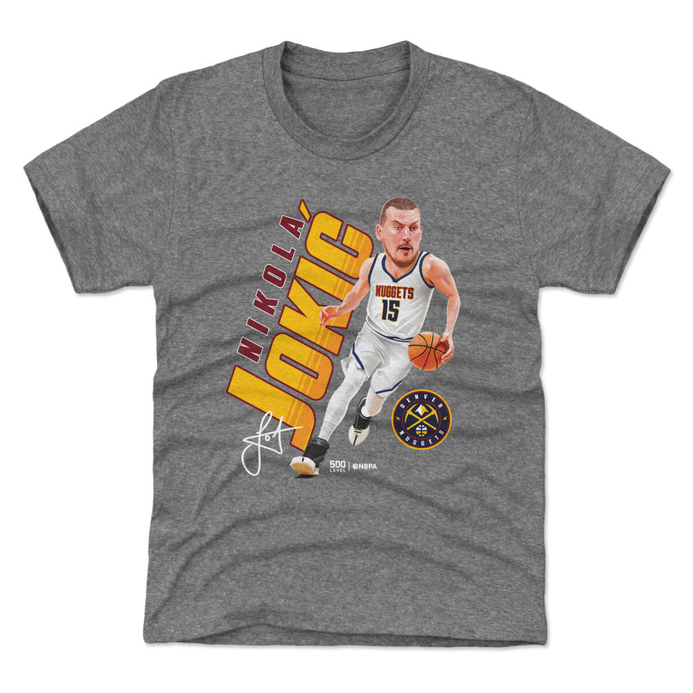 Nikola Jokic Denver Nuggets Caricature WHT