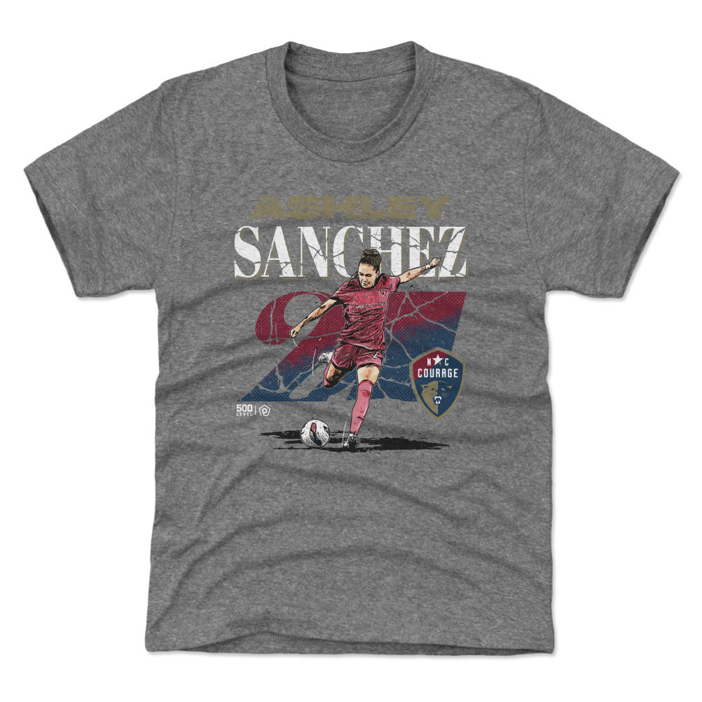 Ashley Sanchez North Carolina Courage Cracked Number WHT