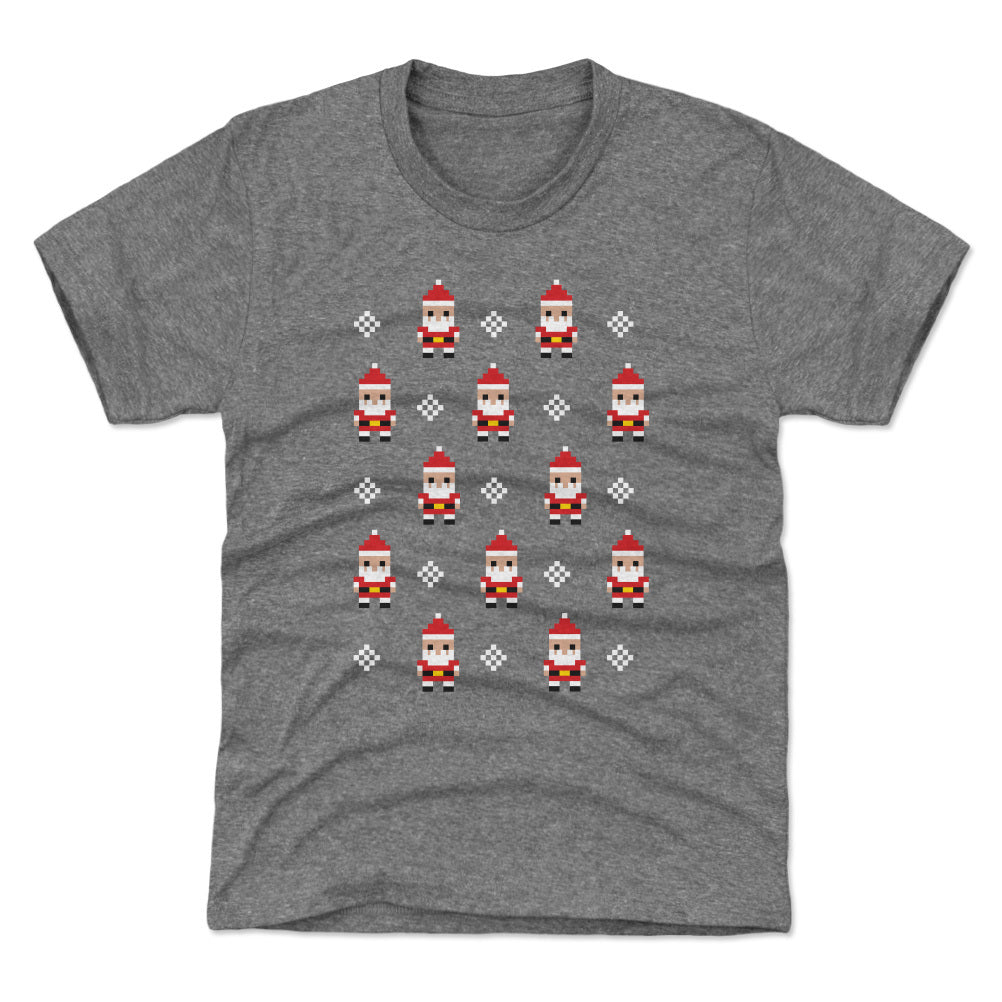 Christmas 8-bit Santas WHT