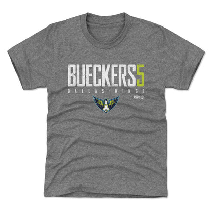 Paige Bueckers Dallas Wings Elite WHT Kids T Shirt 500 Level Officially Licensed Fan Gear