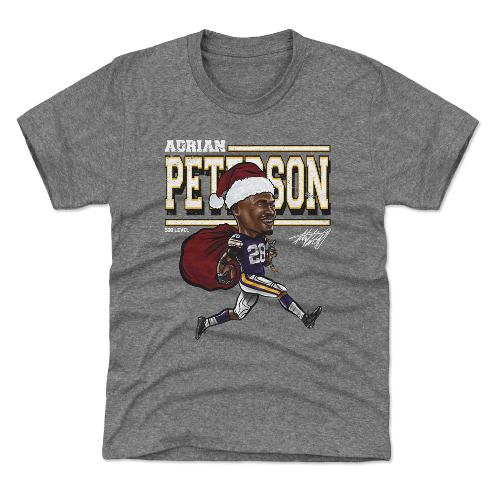 Adrian Peterson Minnesota Cartoon Santa Hat WHT