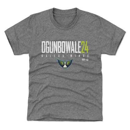Arike Ogunbowale Dallas Wings Elite WHT Kids T Shirt 500 Level Officially Licensed Fan Gear