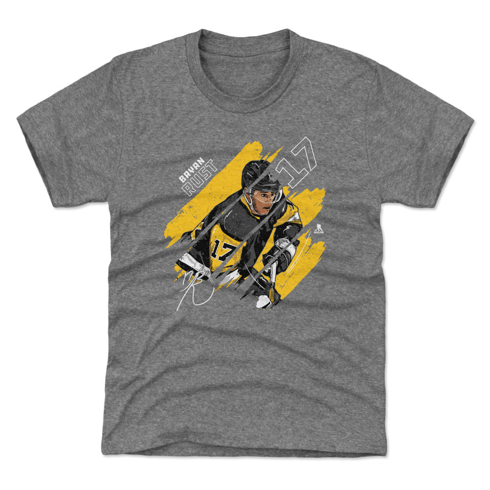Bryan Rust Pittsburgh Stripes WHT