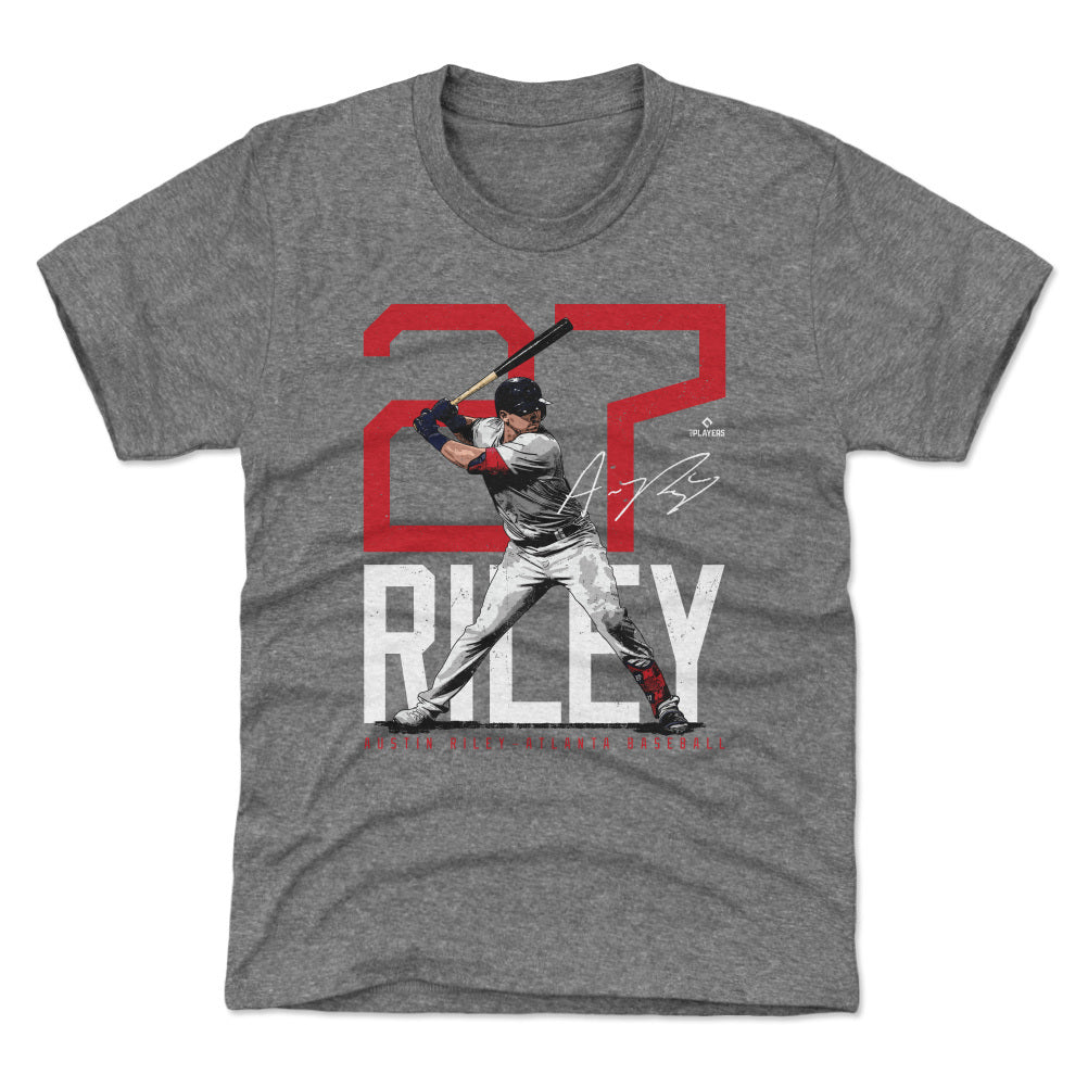 Austin Riley Atlanta Bold Number WHT