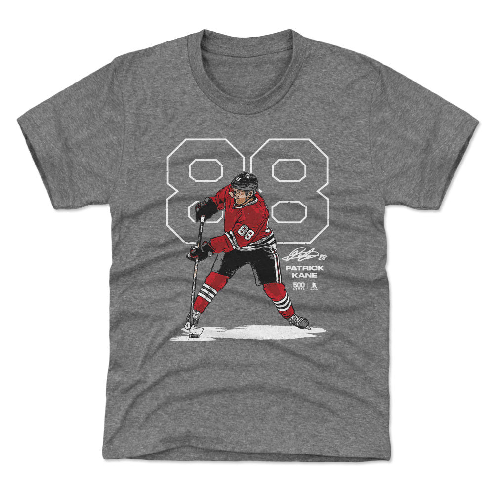 Patrick Kane Chicago Outline WHT