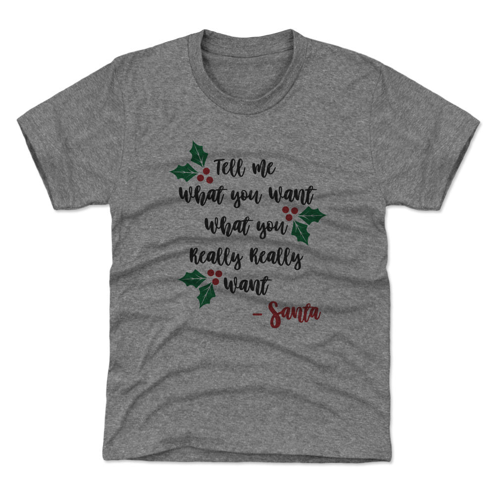 Christmas Tell Me What You Want Santa