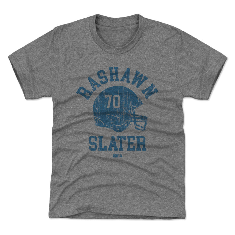 Rashawn Slater Los Angeles C Helmet Font