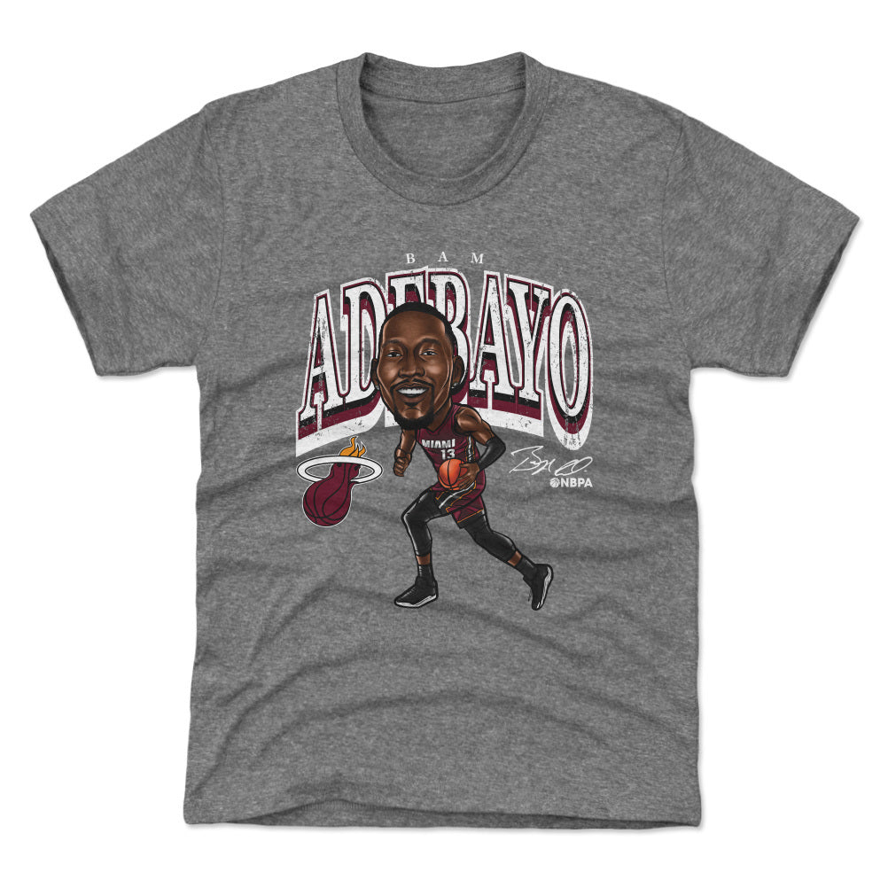 Bam Adebayo Miami Heat Cartoon WHT