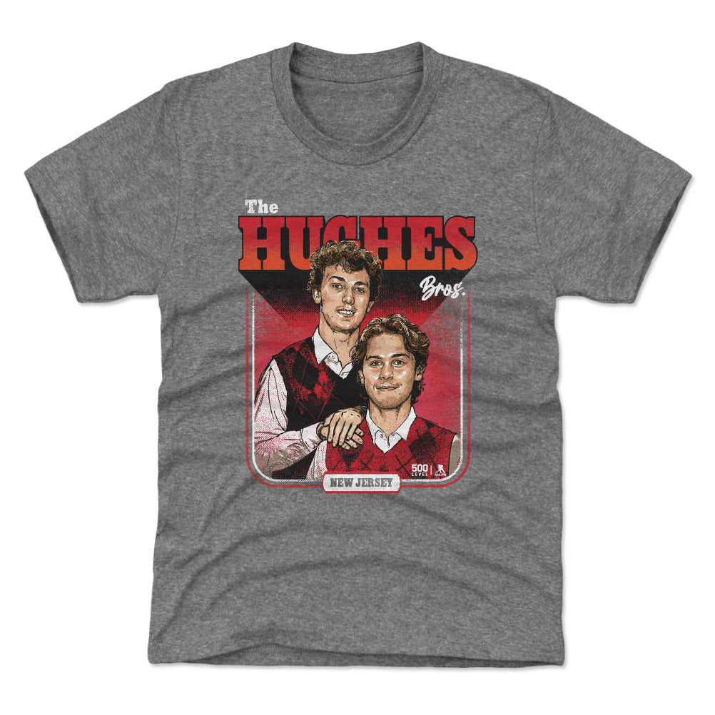 Luke Hughes & Jack Hughes New Jersey Step Brothers WHT