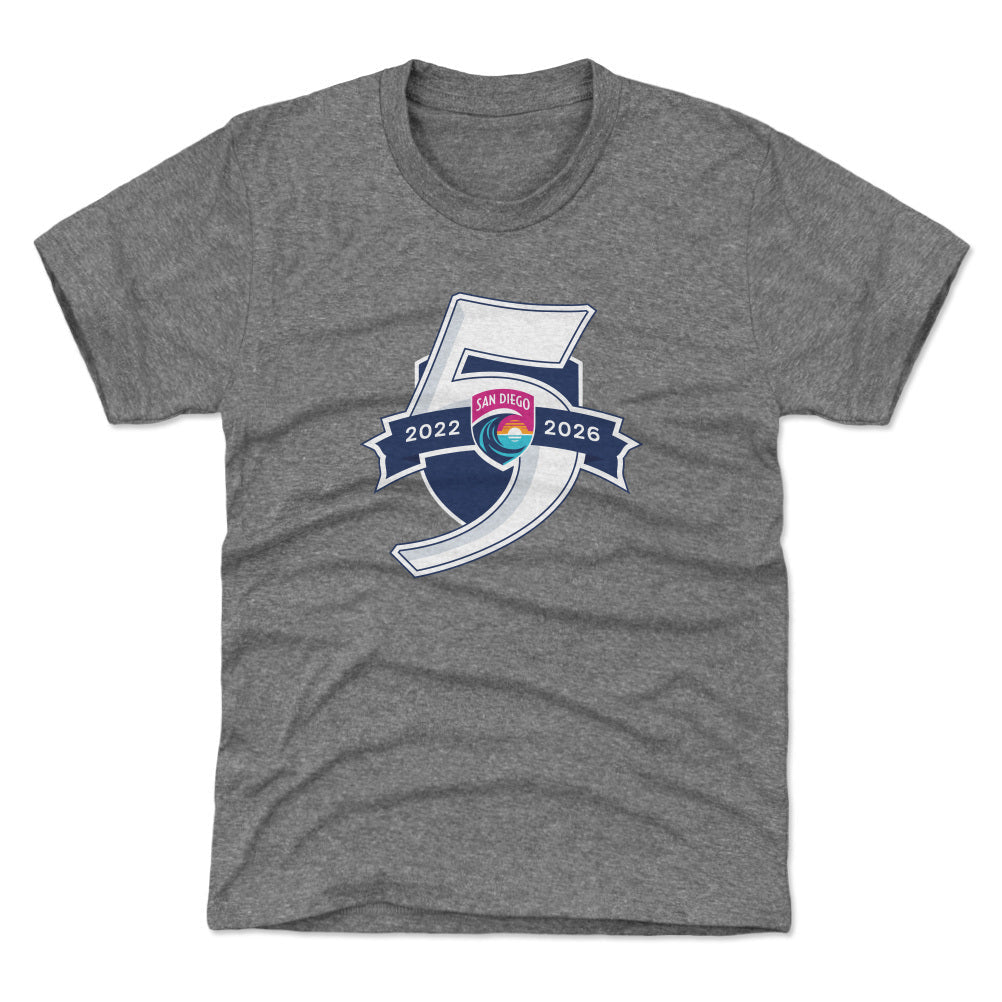 San Diego Wave FC 5 Seasons Logo WHT