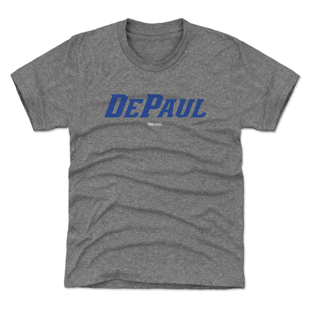 DePaul Blue Demons Wordmark Royal WHT