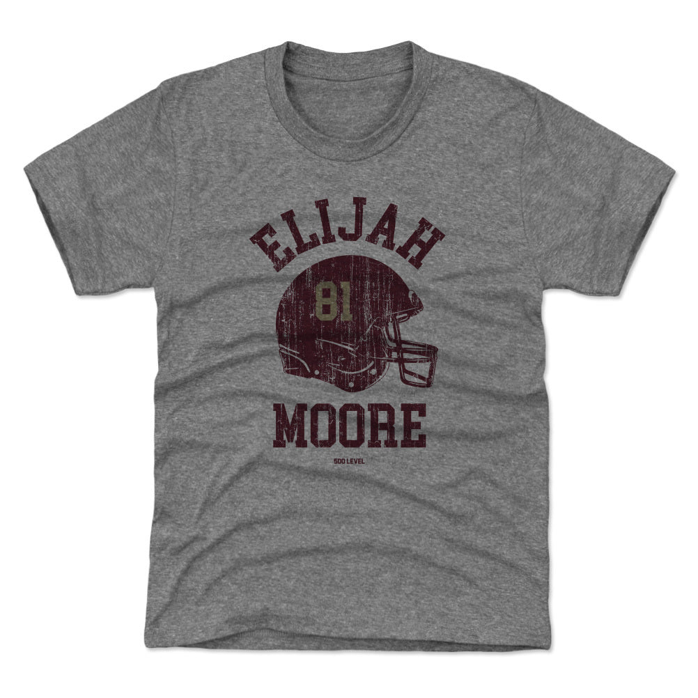 Elijah Moore College Helmet Font