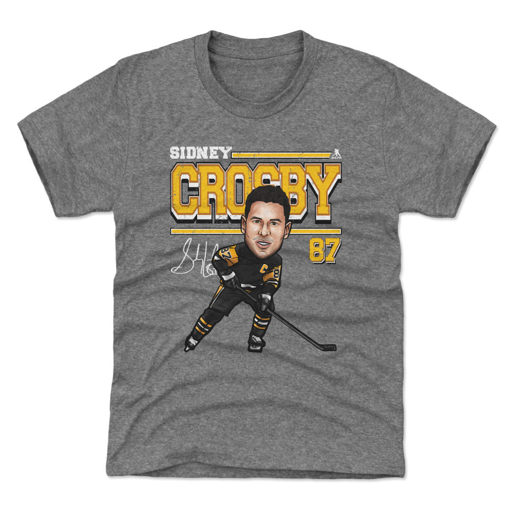 Sidney Crosby Pittsburgh Cartoon WHT