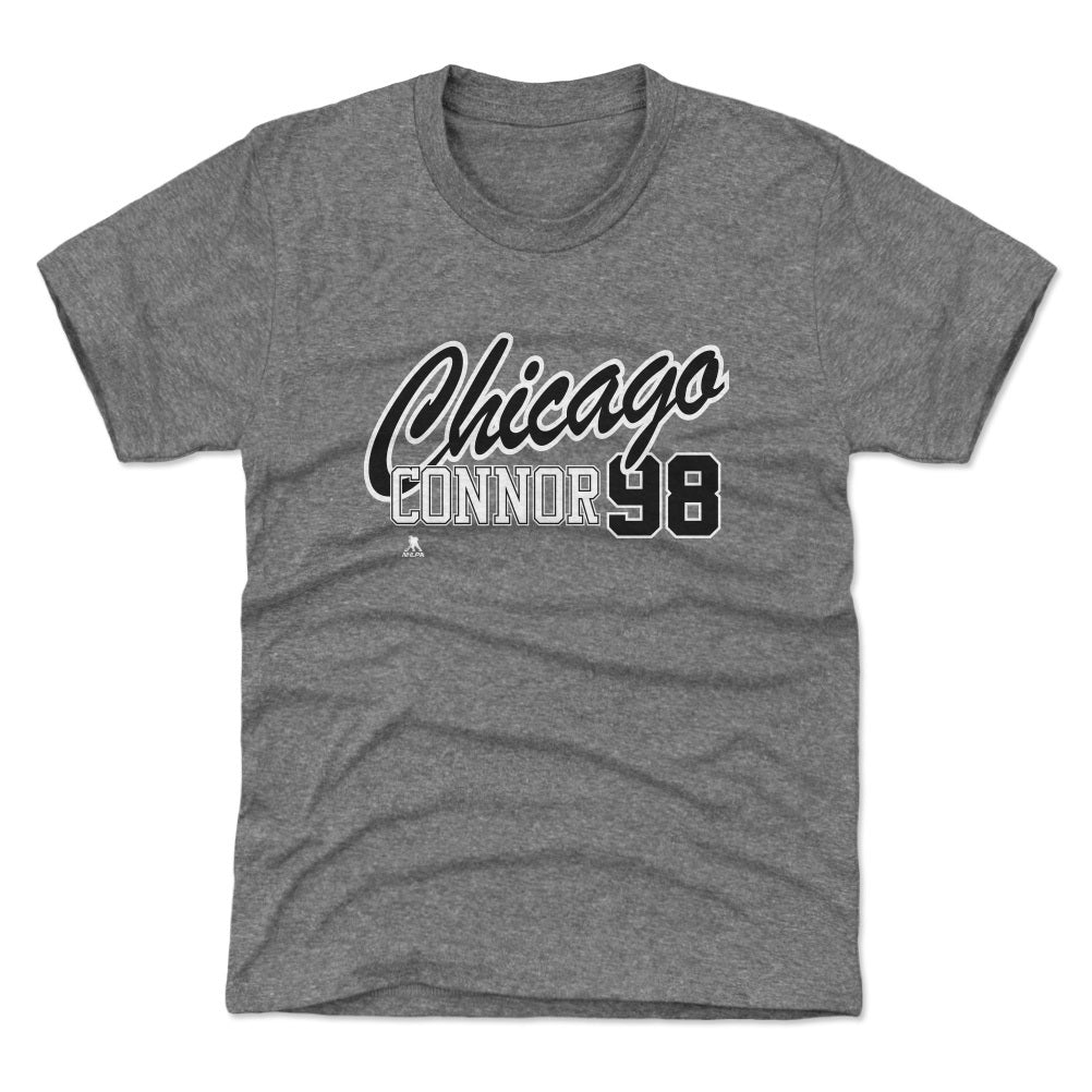 Connor Bedard Chicago Script 98 WHT