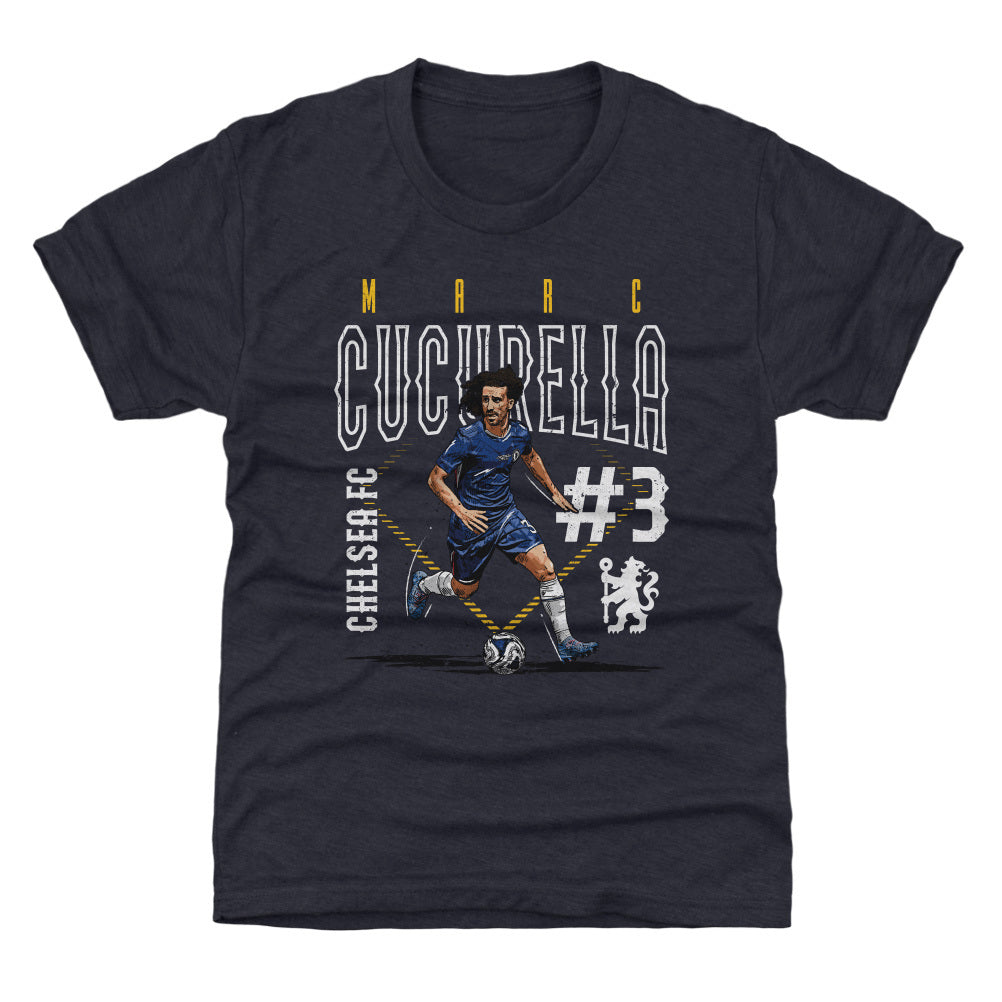 Marc Cucurella Chelsea FC Outline Number WHT