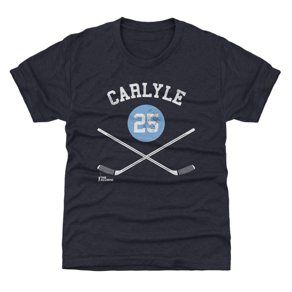 Randy Carlyle Pittsburgh 25 Sticks WHT