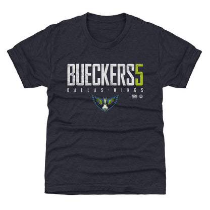 Paige Bueckers Dallas Wings Elite WHT Kids T Shirt 500 Level Officially Licensed Fan Gear