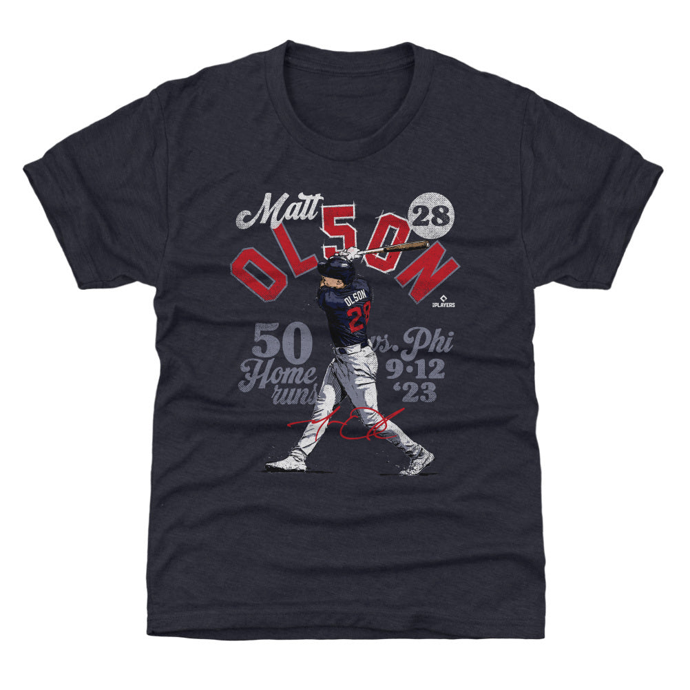 Matt Olson Atlanta 50 Homers WHT