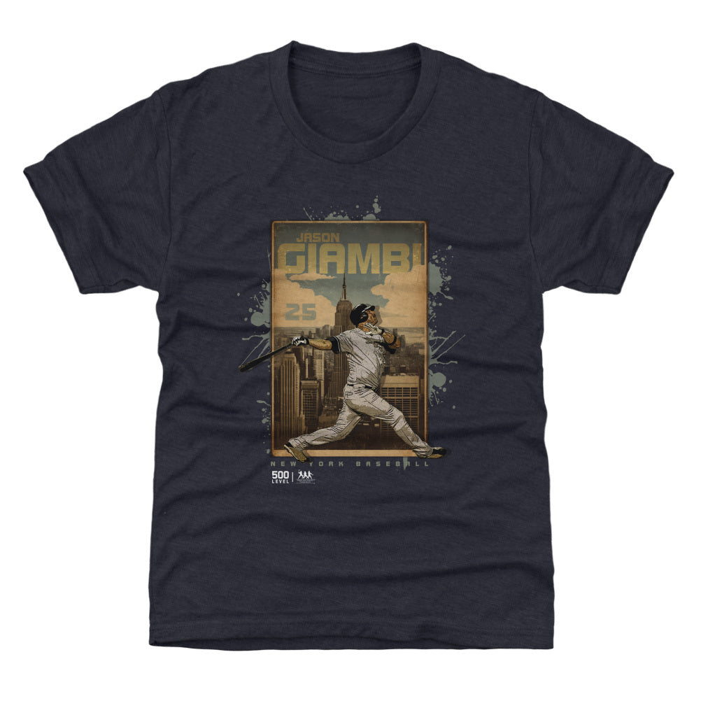 Jason Giambi New York Y Skyline WHT