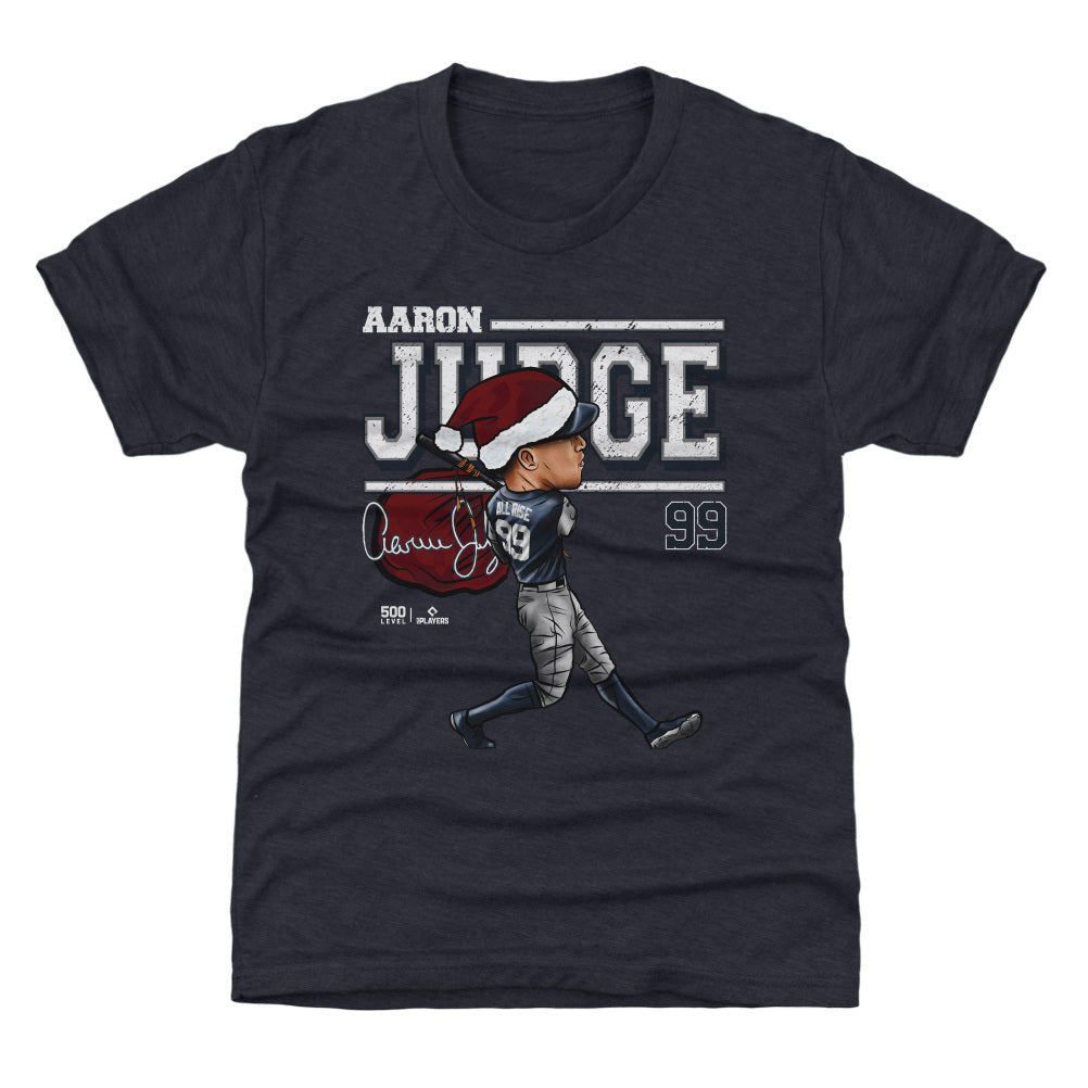 Aaron Judge New York Y Cartoon Santa Hat WHT
