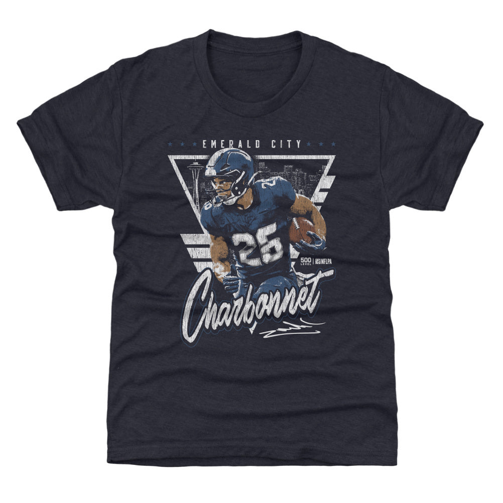 Zach Charbonnet Seattle Triangle Retro WHT