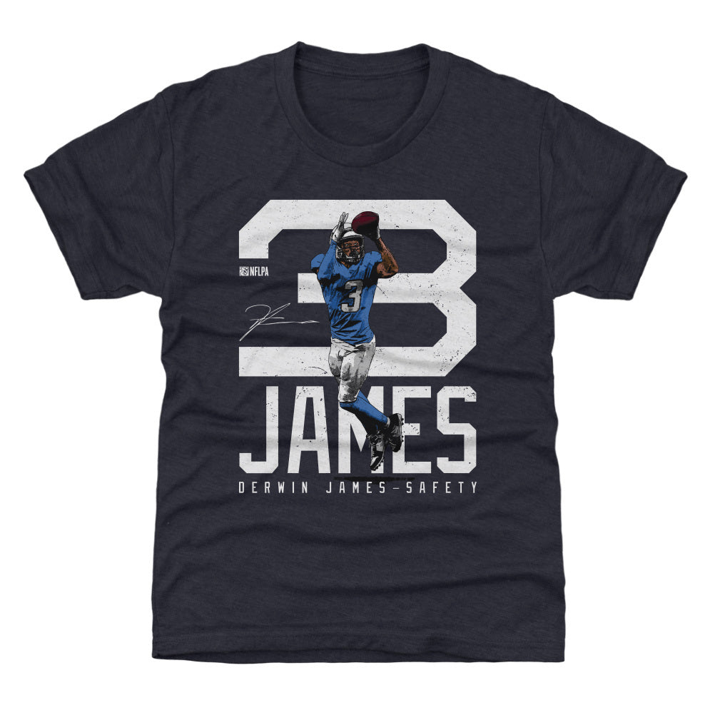 Derwin James Los Angeles C Bold Number WHT