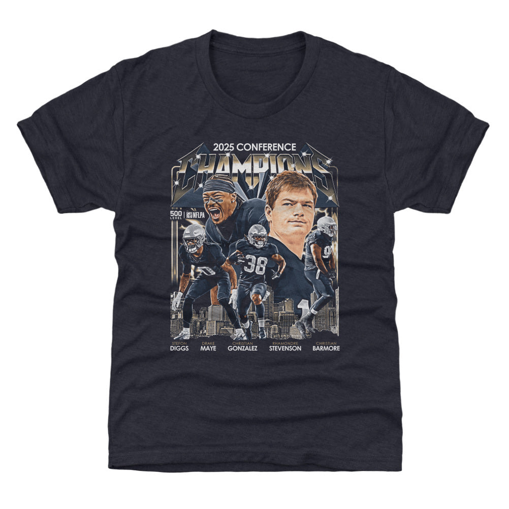 New England Football 2025 Conference Champions Vintage WHT