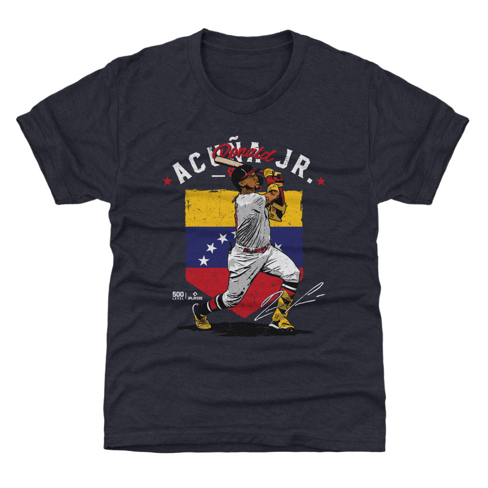 Ronald Acuna Jr. Atlanta Country Flag WHT