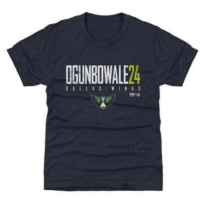 Arike Ogunbowale Dallas Wings Elite WHT Kids T Shirt 500 Level Officially Licensed Fan Gear