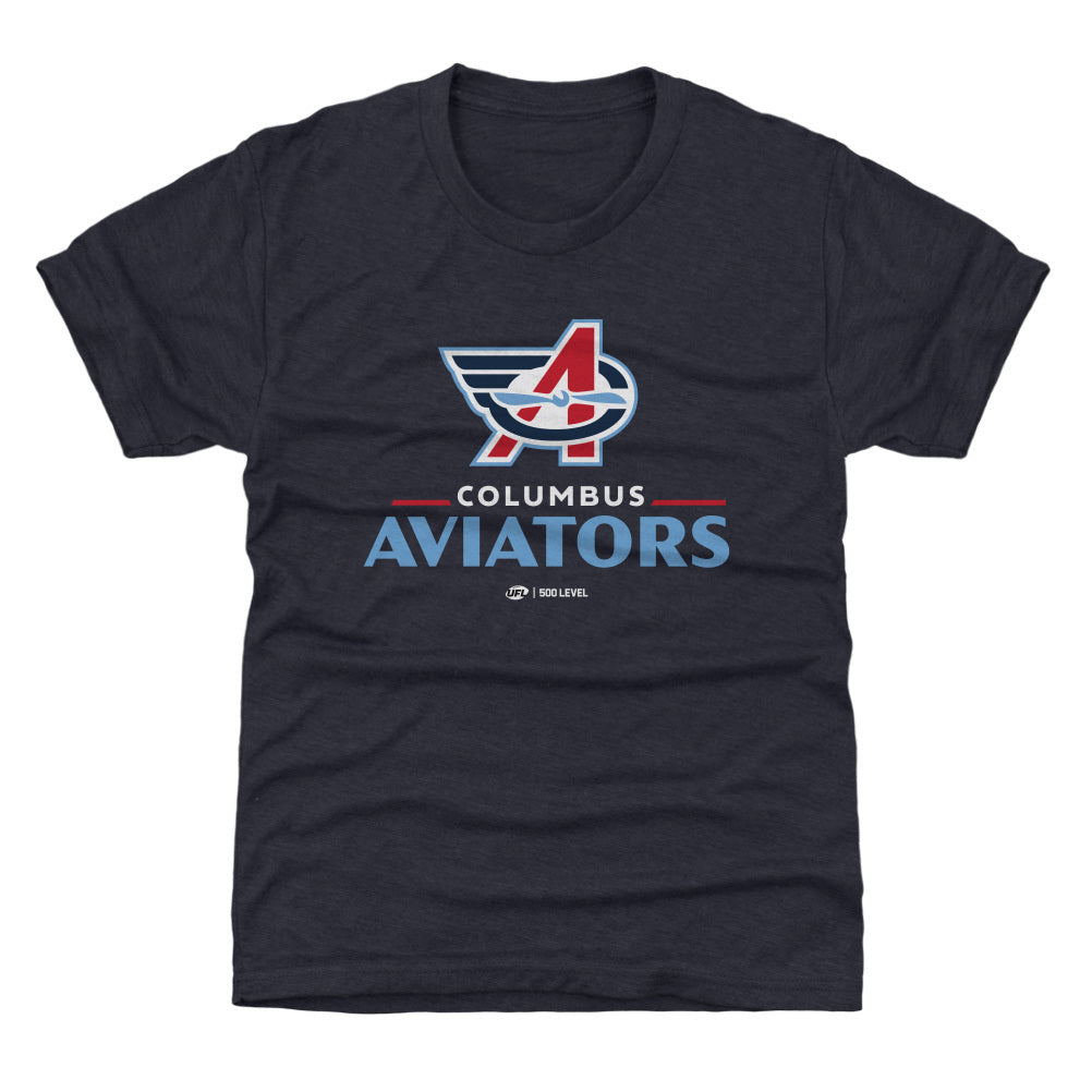 Columbus Aviators Primary Logo WHT