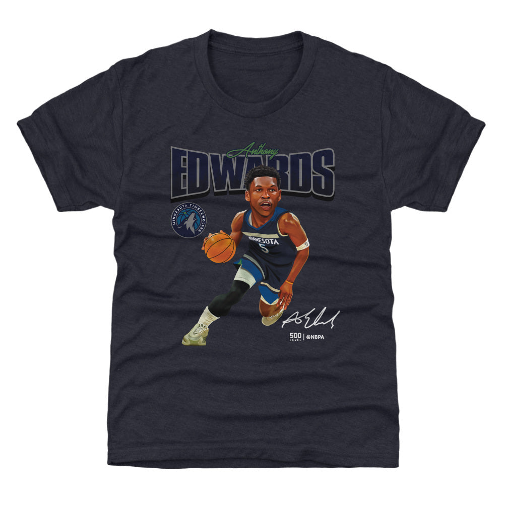 Anthony Edwards Minnesota Timberwolves Caricature WHT