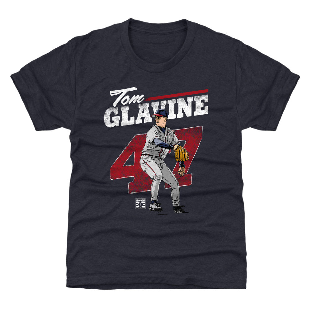 Tom Glavine Retro Grunge WHT