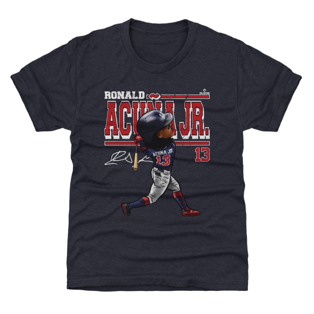 Ronald Acuna Jr. Cartoon WHT