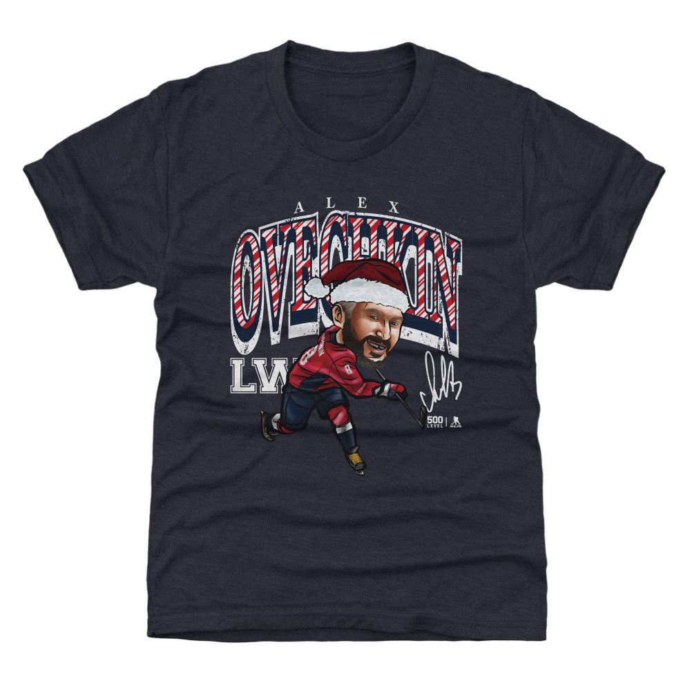 Alex Ovechkin Washington Cartoon Santa Hat WHT