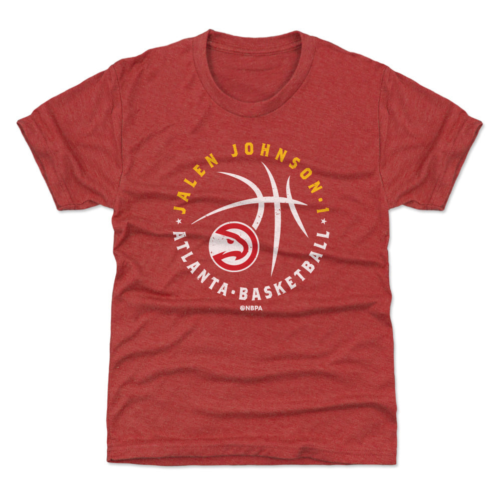 Jalen Johnson Atlanta Hawks Player Ball WHT