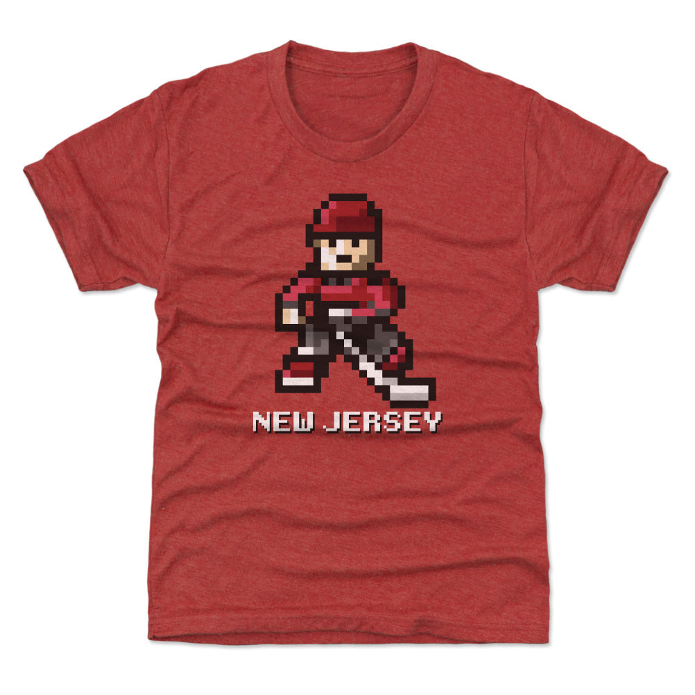 New Jersey Hockey 8-bit WHT