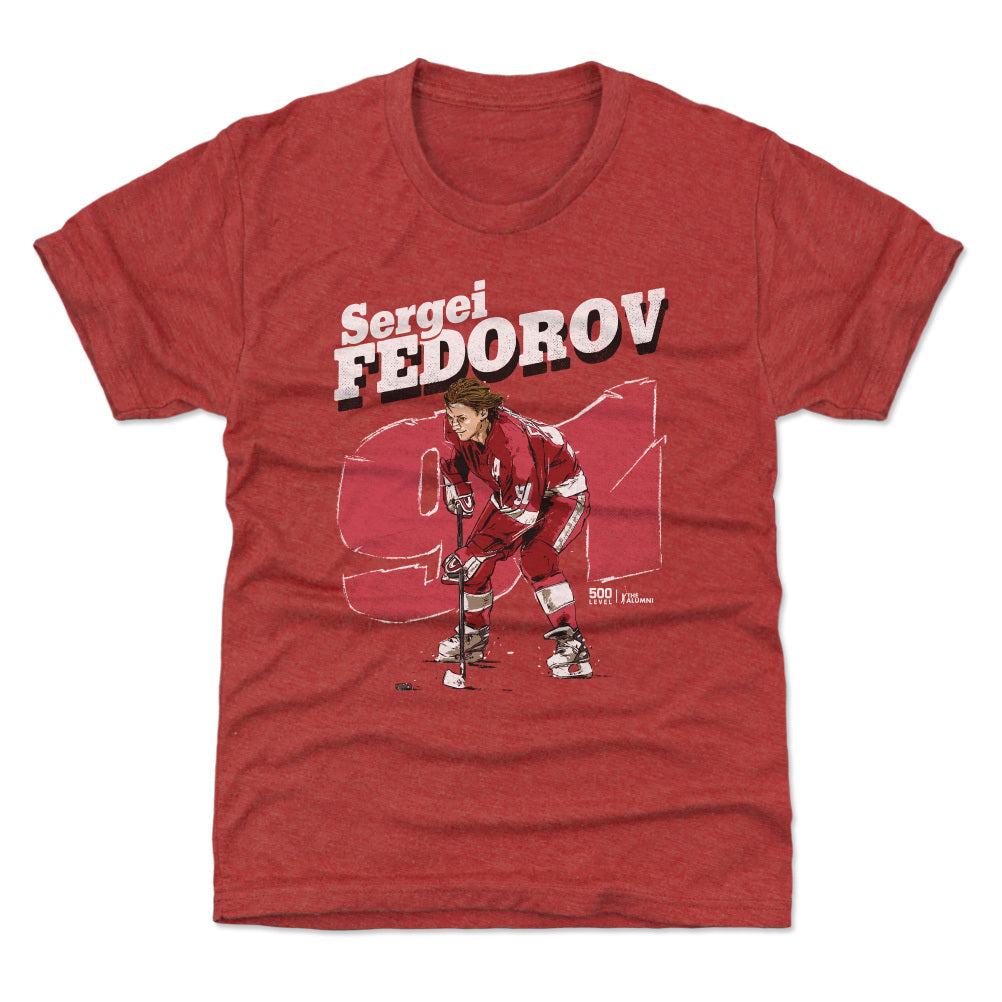 Sergei Fedorov Detroit Retro WHT