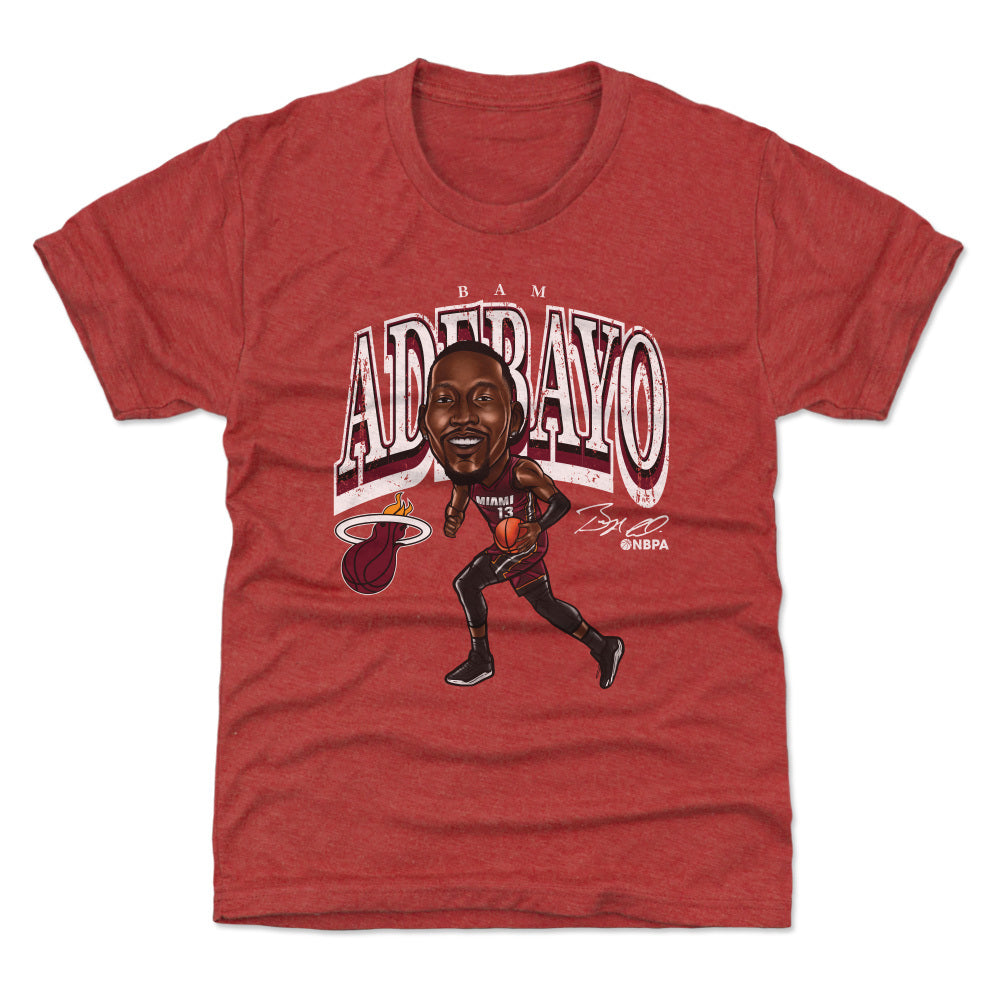 Bam Adebayo Miami Heat Cartoon WHT