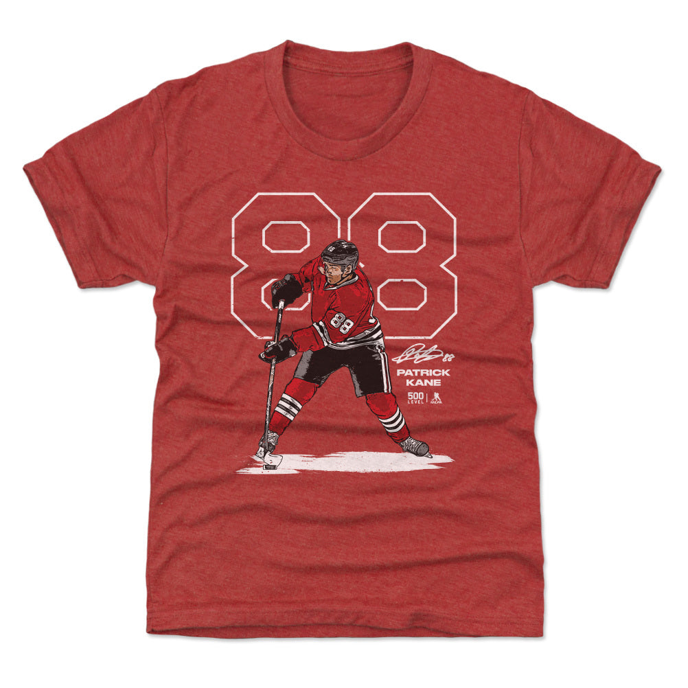 Patrick Kane Chicago Outline WHT