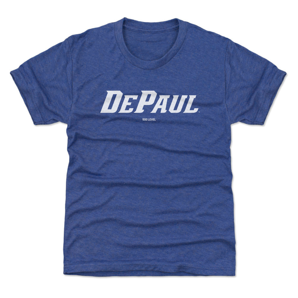 DePaul Blue Demons Wordmark White WHT