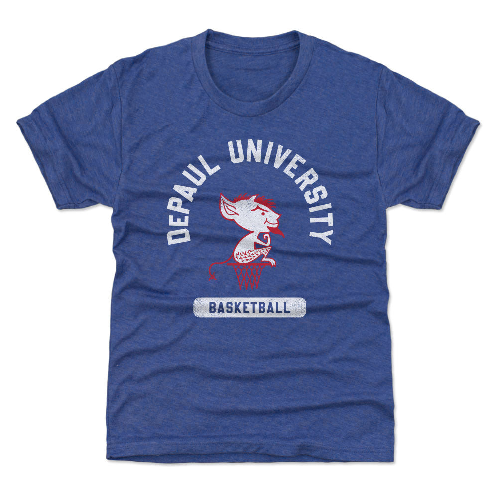 DePaul Blue Demons Mascot Basketball WHT