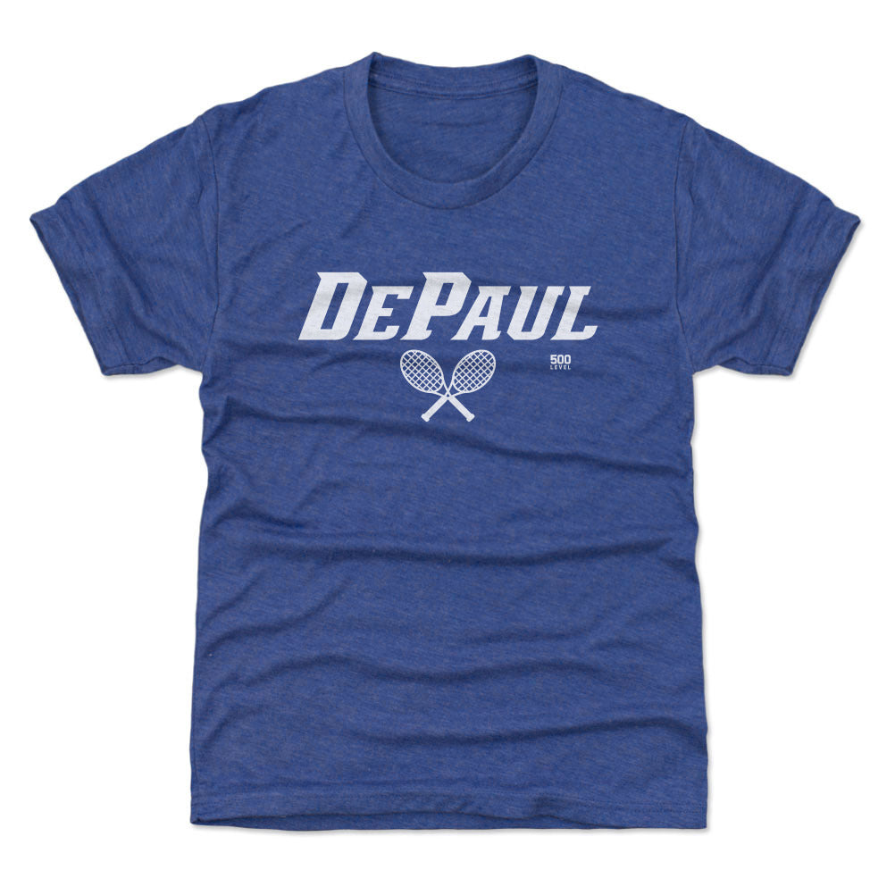 DePaul Blue Demons Tennis Minimalist WHT