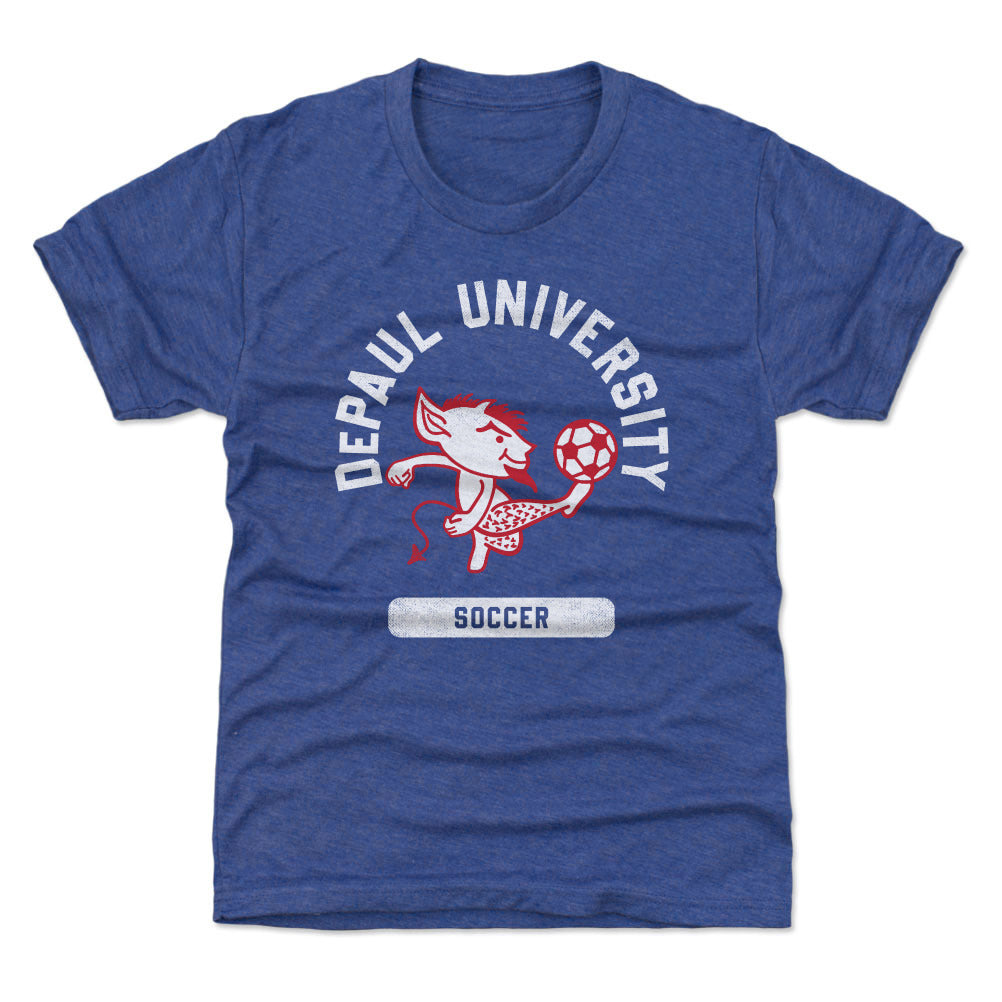 DePaul Blue Demons Mascot Soccer WHT