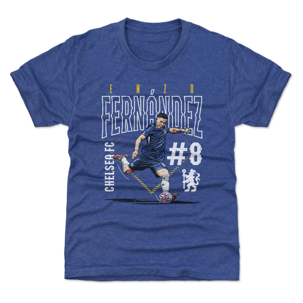 Enzo Fernandez Chelsea FC Outline Number WHT