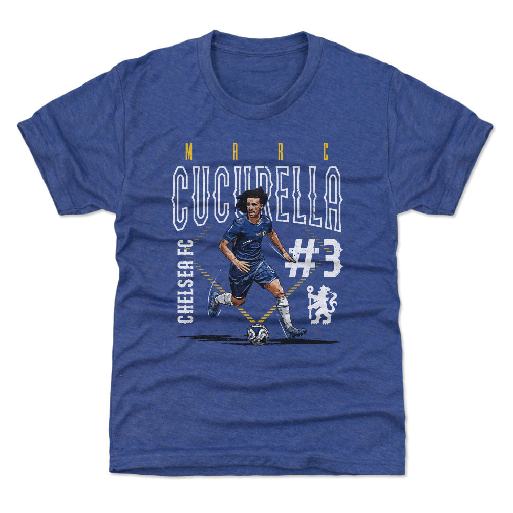 Marc Cucurella Chelsea FC Outline Number WHT