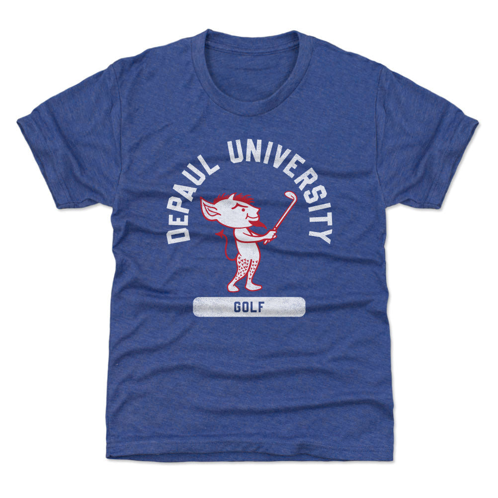 DePaul Blue Demons Mascot Golf WHT