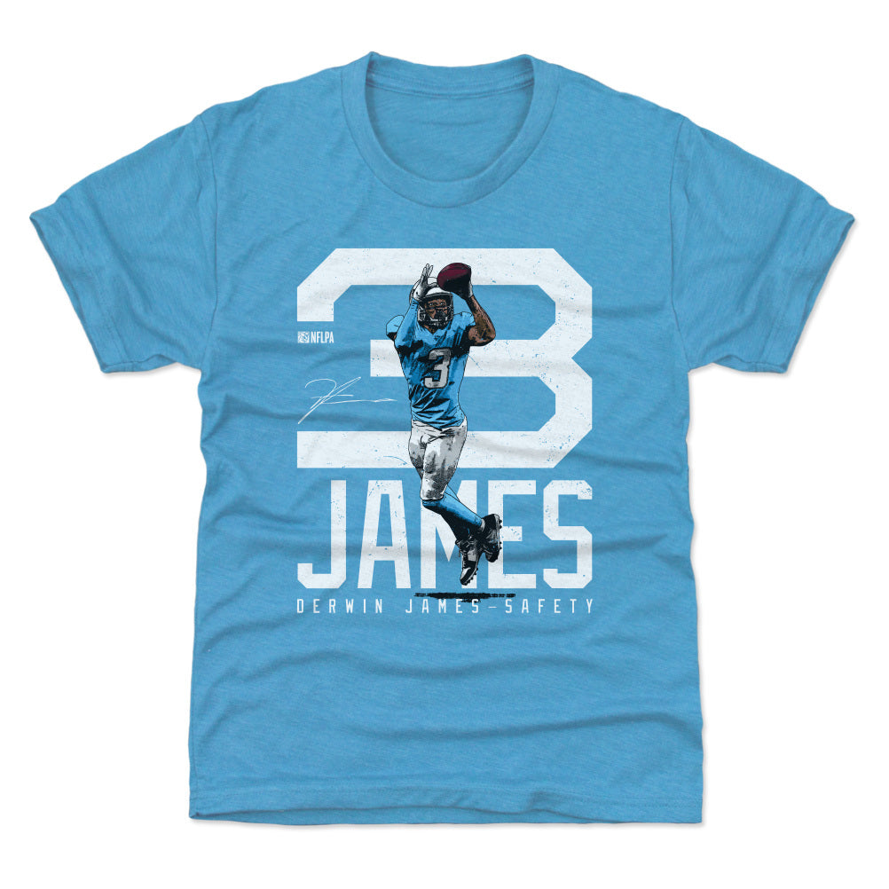 Derwin James Los Angeles C Bold Number WHT