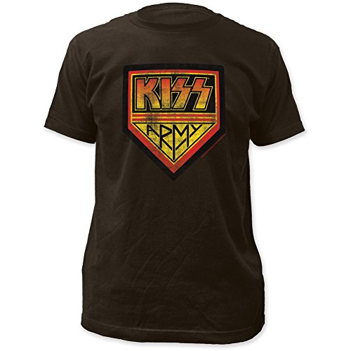 Kiss Kiss Kiss Army Fitted Jersey Tee Mens T Shirt